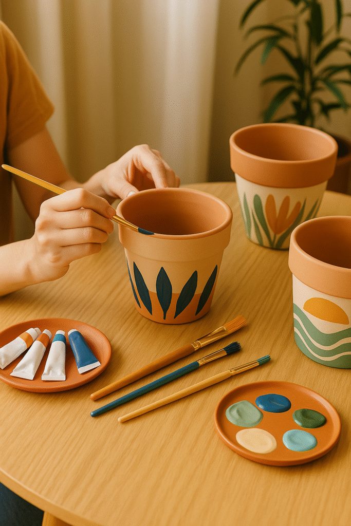 Pintura em Vasos de Cerâmica