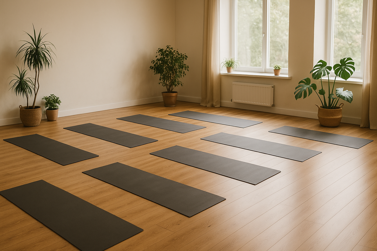 Decoração de Estúdios de Yoga
