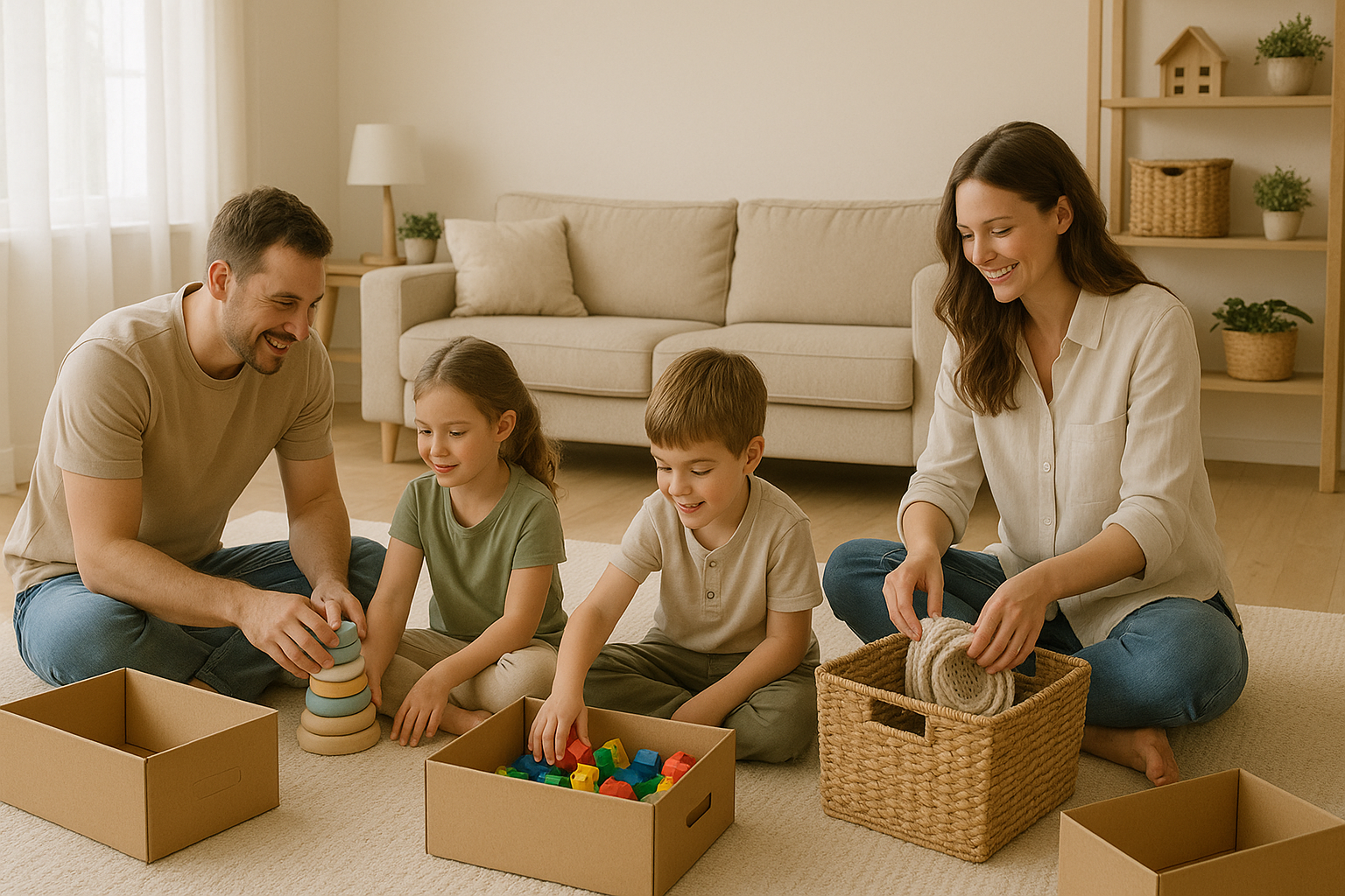 Organização Minimalista para Famílias
