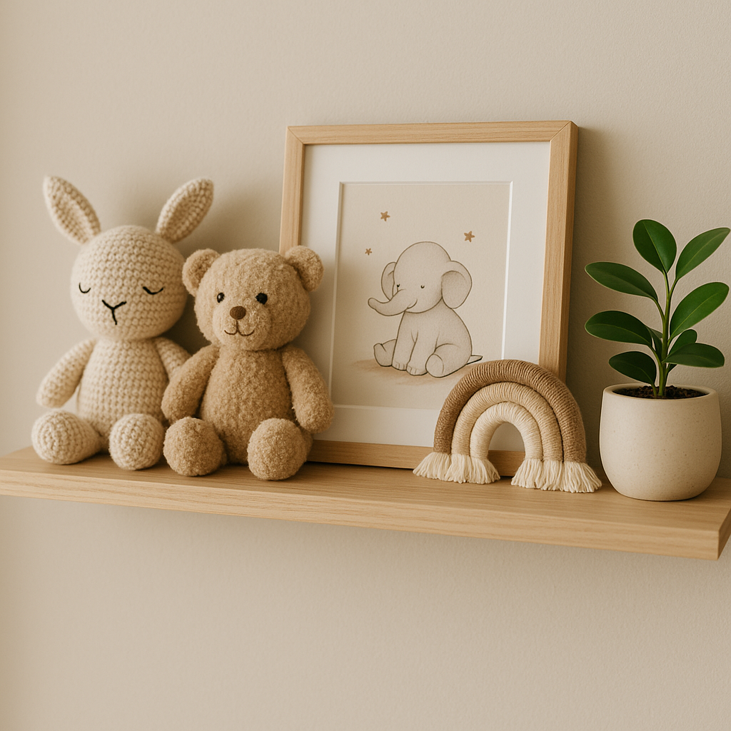decoração no quarto de um bebê